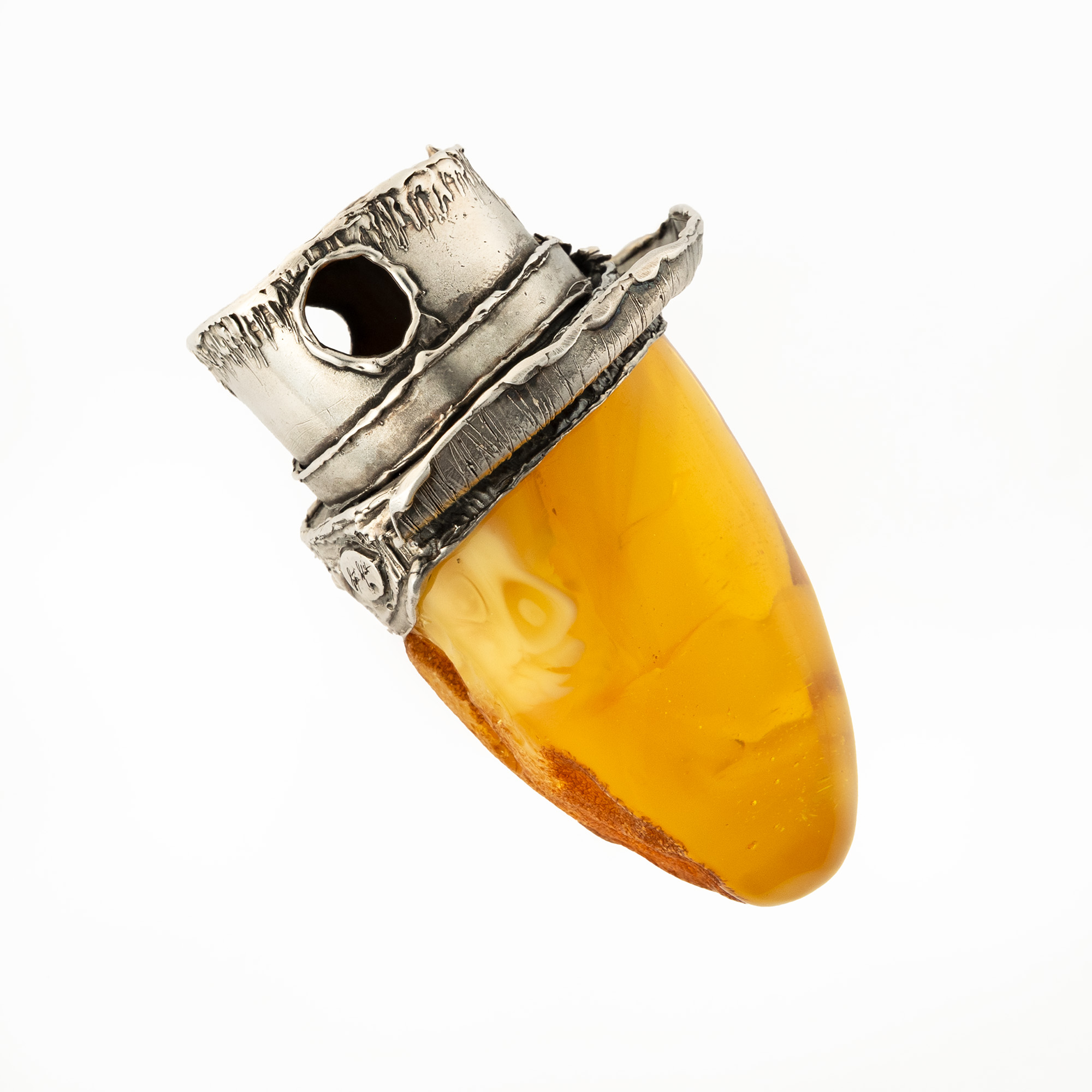 Sterling Silver and Baltic Amber in the Hat 5
